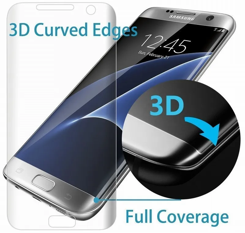 10PCS NYFundas Full 3D Coverage PET Film Curved Screen Protector for Samsung Galaxy S7 Edge S6 S8 Plus S8plus Screenprotector (3)
