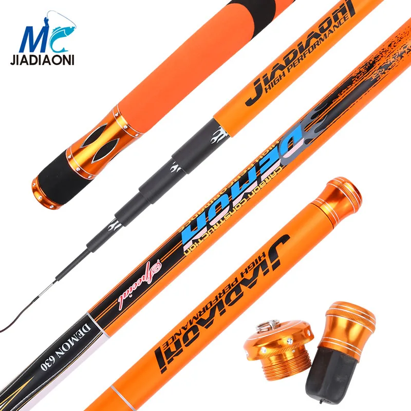 

JIADIAONI 99% Carbon 3.6M 4.5M 5.4M 6.3M Portable TaiWan Fishing Rod Carp Casting Rod Telescopic Fishing Pole Fishing Tackle