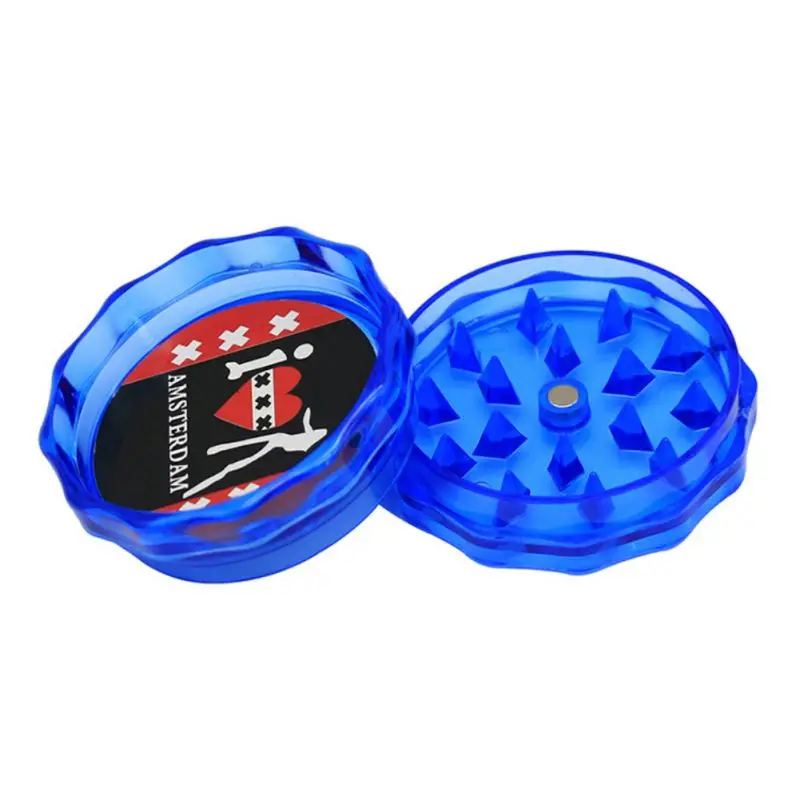 

Pattern Random Plastic Grinding Machine 2-Layer Herb Tobacco Grinder for Smoker
