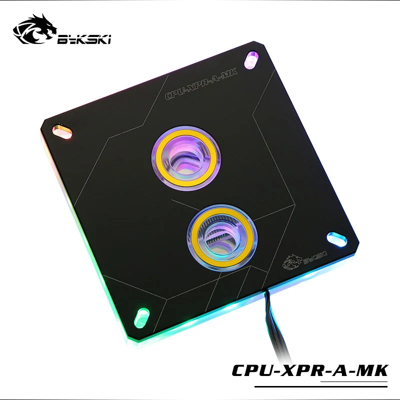 Bykski cpu-XPR-A-MK-V2 RBW RGB Led cpu блок водяного охлаждения для Intel 115x2011 2066 черный