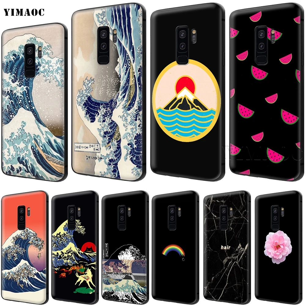 

YIMAOC The Great Wave off Kanagawa Japanese Soft Silicone Case for Samsung Galaxy S6 S7 Edge S8 S9 Plus A3 A5 A6 Note 8 9