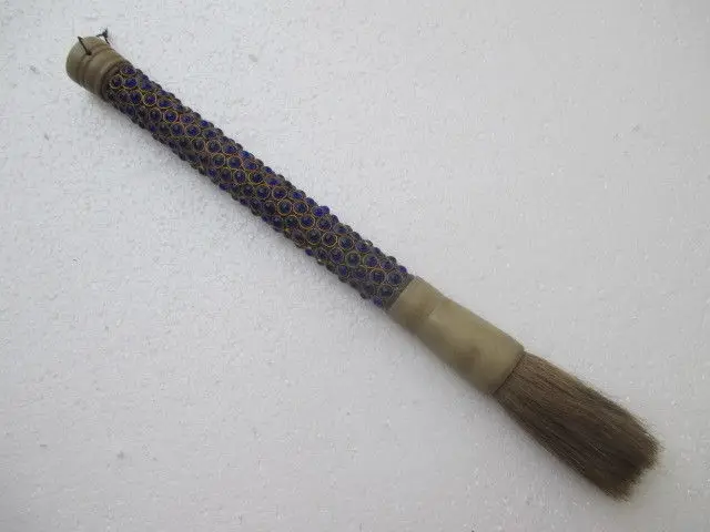 45 5cm Antique Jade And Bone Inlaid Copper Old Manual Paint 45 5cm Antique Jade And Bone Inlaid
