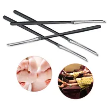 Шлифовальный нож для ног артефакт полумесяц скребок для омертвевшей кожи из нержавеющей стали для педикюра