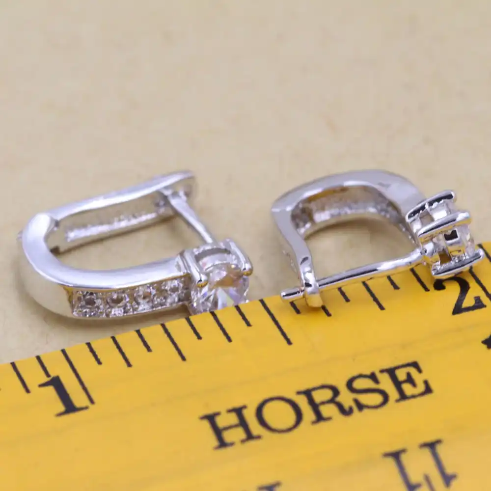 Бесплатная доставка серьги циркон покрытием женские 925 серебро один Micro декор циркон серебряные серьги