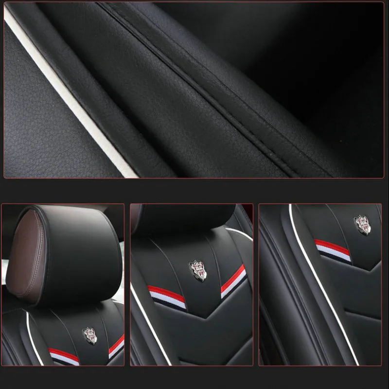 Кожаные универсальные чехлы для автомобильных сидений hyundai tucson veloster veracruz verna solaris