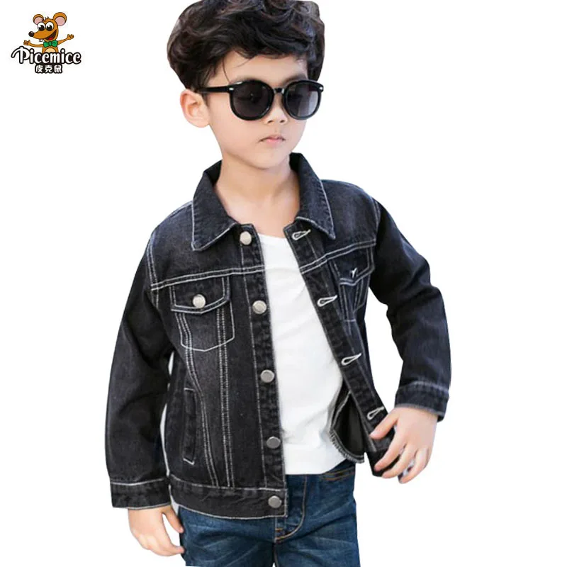 

2019 Autumn Fashion 3-13 Years Boys Denim Jackets Coats Unisex Children Outwear Coat boy Design Girls Kids Jeans Jacket