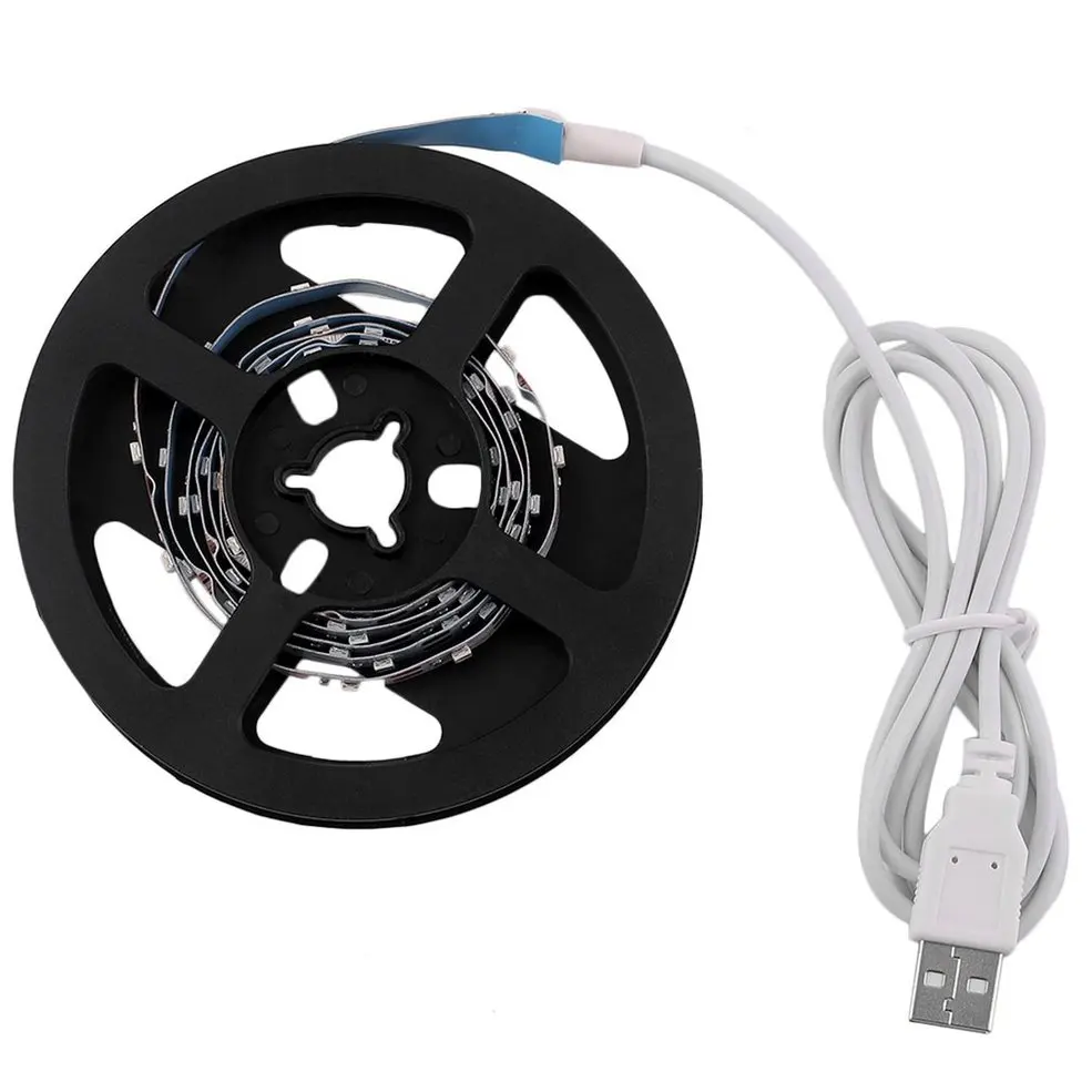 

5pcs White Bright USB LED Strip Lights SMD3528 100CM LED Tape Lamps Holiday Decoration