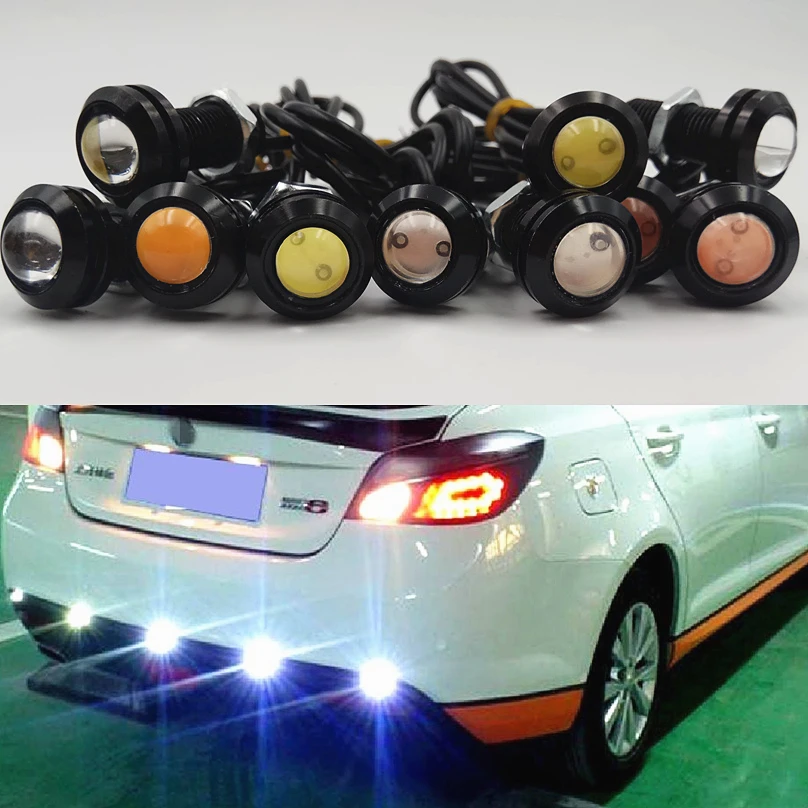 

10 pcs 12V LED 18mm Eagle Eye Light High Power lamp Daytime Running Light parking lights Auto Fog bulb Backup DRL car styling