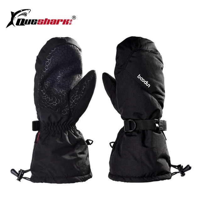 US $17.09 Men Women Adjustable Long Wrist Warm Ski Gloves Windproof Snowmobile Snowboard Gloves Waterproof Th