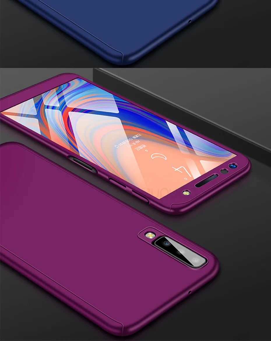 Bupuda 360 Полное покрытие чехол для samsung Galaxy A8 A6 плюс A9 чехол для телефона для samsung J4 J6 J8 A7 A5 A3 Защитный чехол