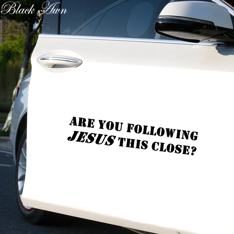 

Are You Following Jesus This Close Die-Cut Vinyl Sticker Decal Funny JDM Racing Car NOS D162