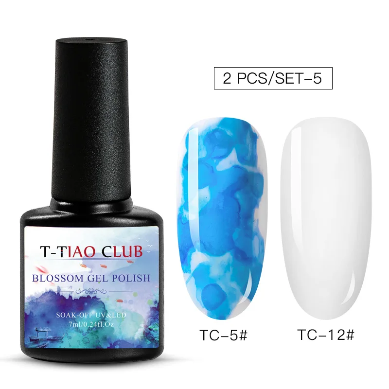 T-TIAO CLUB Blossom Гель-лак для ногтей DIY Цветущий Цветочный узор светодиодный Гель-лак для ногтей УФ-лак Полупостоянный Гибридный базовый T - Цвет: GZH04504