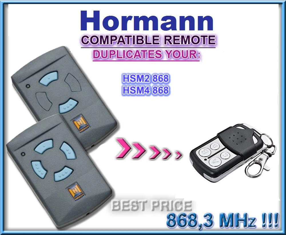 Automation Garage Remote Control Hormann Hms2 Hms4 868.3mhz Cloner Not