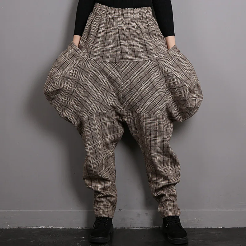 

LANMREM 2019 New Summer And New Autumn Vintage Big Size Women Clothes Hanrem Pants Female Trousers WH41204