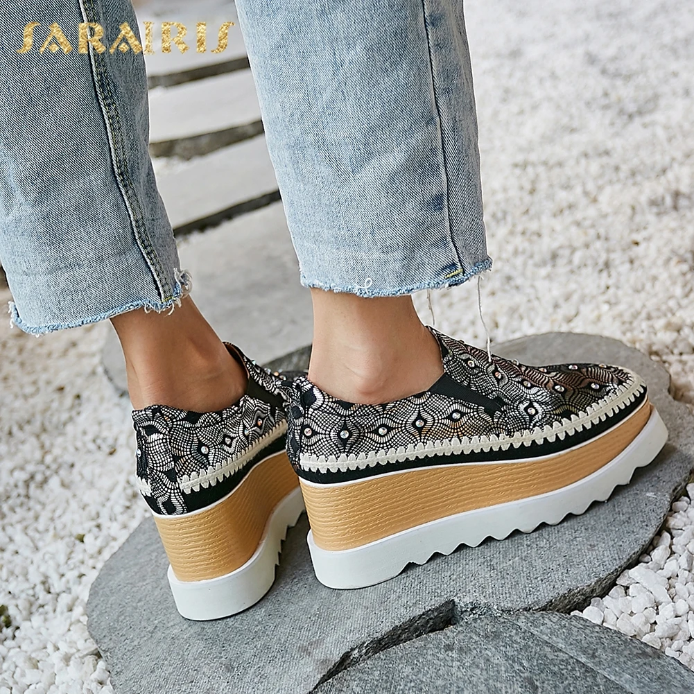

Leisure high quality INS sneakers shoes woman elastic band flat platform summer woman shoes footwear flats