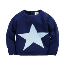 Little Maven/ весенне-осенне-зимний хлопковый милый Классический пуловер вязанные свитера кэжуал с круглым вырезом для мальчиков