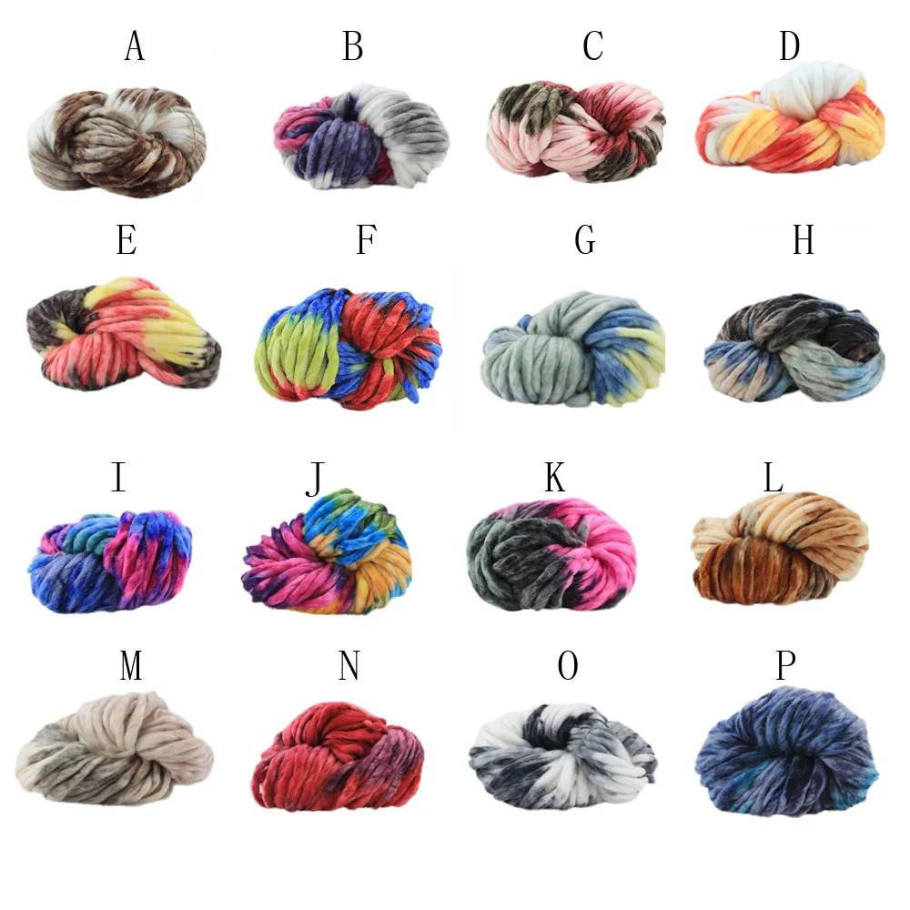 

Wool Yarn Super Soft Bulky Arm Colourful Knitting Wool Roving Crocheting DIY for 2018 Sweaters,hats,scarves , blanket #30