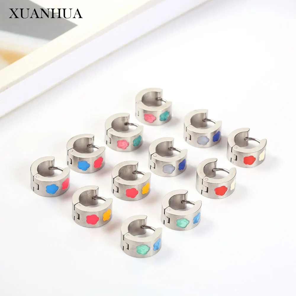 

XUANHUA Stainless Steel Jewelry For Woman Korean Earrings Summer Accessories Earings Fashion Jewelry Accessories