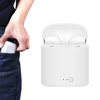 

i7s tws Bluetooth Headset with box sport i7 Wireless Earbud Handsfree with mic for Xiaomi Apple earphones Bluetooth phone