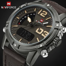 Nouveau Luxe Marque NAVIFORCE Hommes Horloge Mâle Militaire Montres Hommes de Quartz Analogique Led Numérique Sport Montre-Bracelet relogio masculino