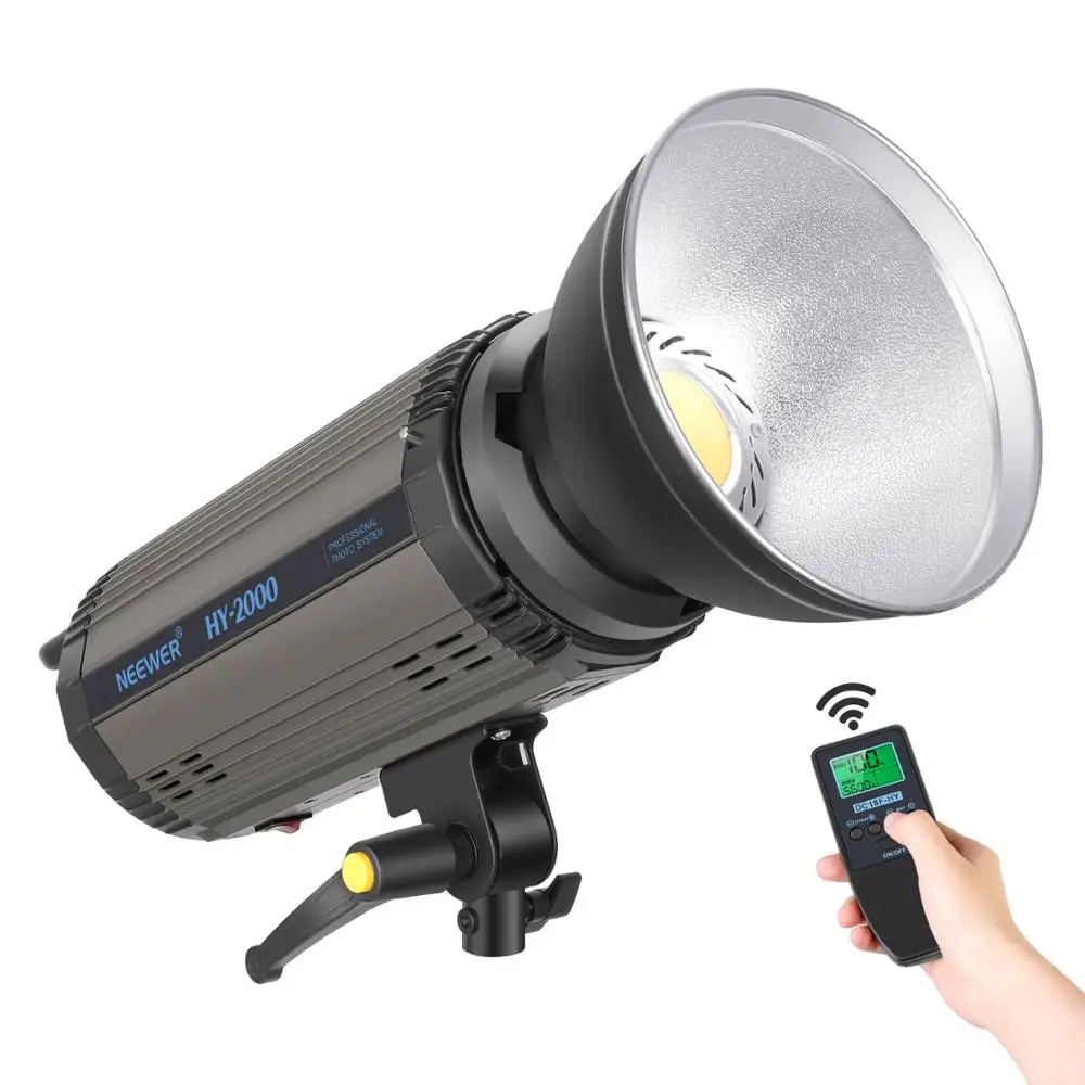 US $222.34 Neewer 200Ws Dimmable LED Video Light 5600K Daylight Balanced Video Light21000LM Continuous Lamp With Bowens Mount For YouTube