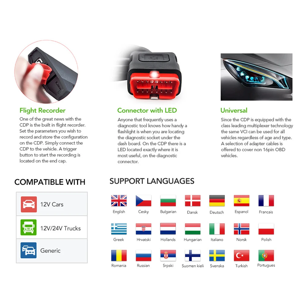 CDP TCS OBD2 Bluetooth протокол cdp tcs Pro 2017 1/2015 R3/2016 00 keygen для автомобилей/грузовых