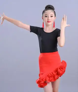 Style 8 Новинка; платье для латинских танцев с короткими рукавами для девочек; детское платье для бальных танцев; детское платье для сальсы, румбы, ча, ча, самбы, танго - Цвет: Style 8
