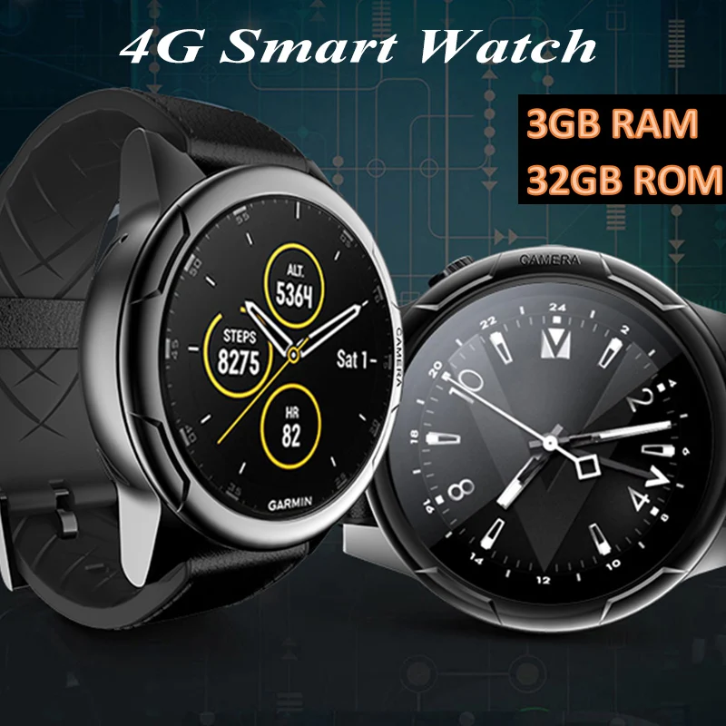 2019 KINYO original smart watch 4G 3GB RAM+32GB ROM MTK6739 smartwatch supports GPS Sim card watch men pk zeblaze thor 4 dual