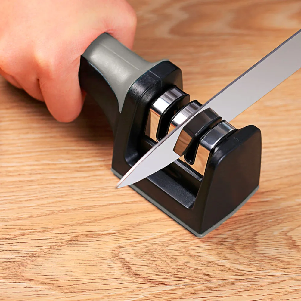 Алмазный/керамический двуглавый кухонный нож точилки/точильный камень для дома точилка Кухонные ножи инструменты три цвета