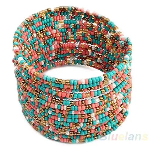 

Hot Women's Fashion Bohemian Beads Bracelets Bangles 3 Colors 2017 Fashion 01QR 4MZC 7FLV BDK1
