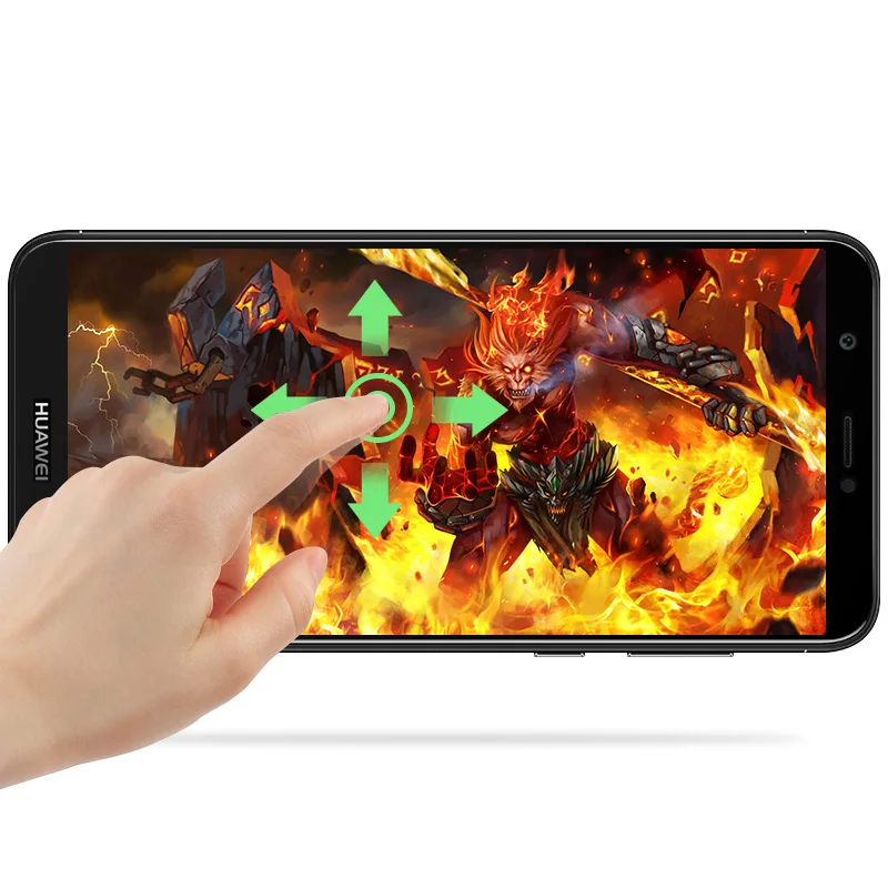 9H полное покрытие закаленное стекло для Huawei P Smart Dual SIM защита экрана чехол Смарт