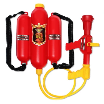 

Water Gun Fireman Backpack Summer Beach Games Cosplay Firefighter Toys Fireman Party Water Toys For Children
