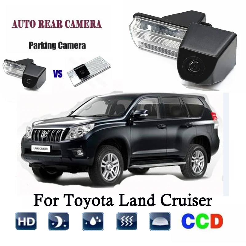 Camera Reversing Camera For Toyota Land Cruiser CCD Night Vision/Car Rear Backup view Parking Camera / license plate camera