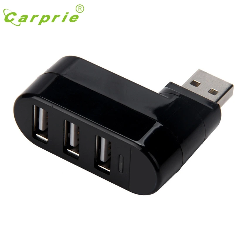 CARPRIE 3 порты USB 2,0 Мини повернуть сплиттер адаптер концентратор для ПК тетрадь для ноутбуков, mac Jan17 MotherLander