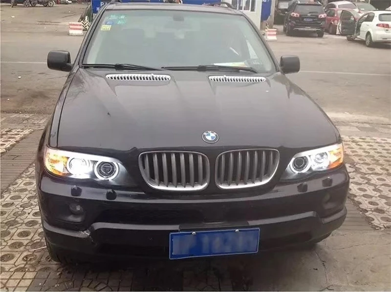 Автомобильный Стайлинг для BMW X5 E53 фары 2004-2006 для BMW X5 фара авто светодиодный DRL двойной луч H7 HID Xenon bi xenon объектив