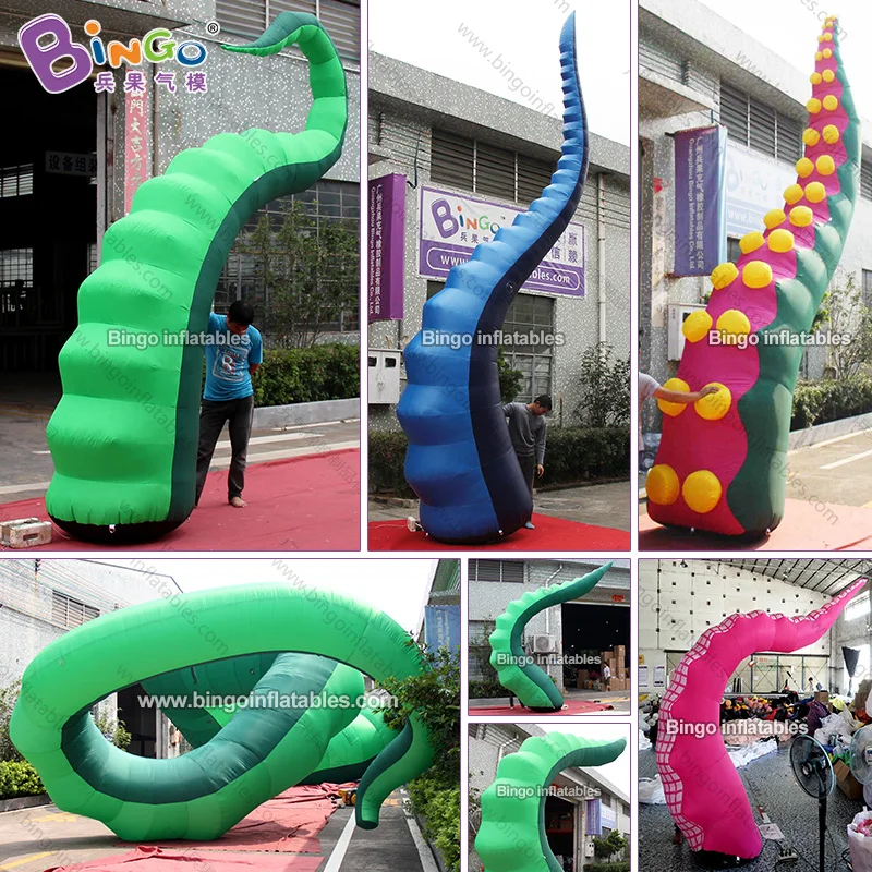 Продажа с фабрики 3 м/4 м/5 м высокие надувные украшения для вечеринки гигантская надувной осьминог щупальца игрушка