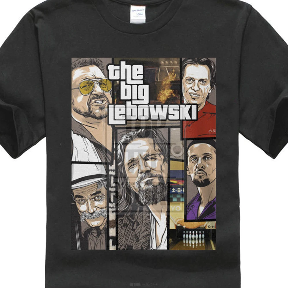 3D print Big Lebowski 3D Print Men s Cotton T Shirts Summer Popular Short Sleeve