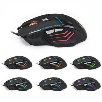 

Computer Accessories Cool 5500 DPI 7 Button LED Optical USB Wired Gaming Mouse Mice For Pro Gamer New