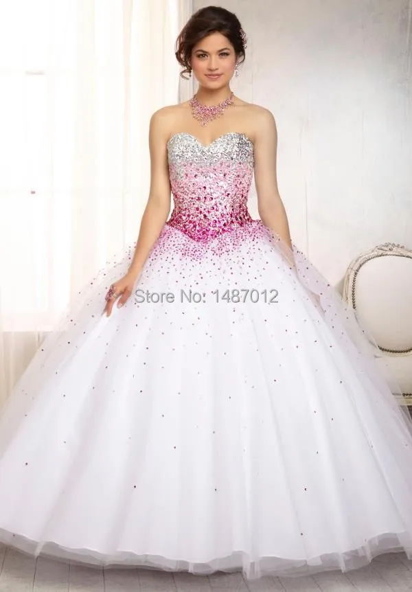 white sweet sixteen dresses
