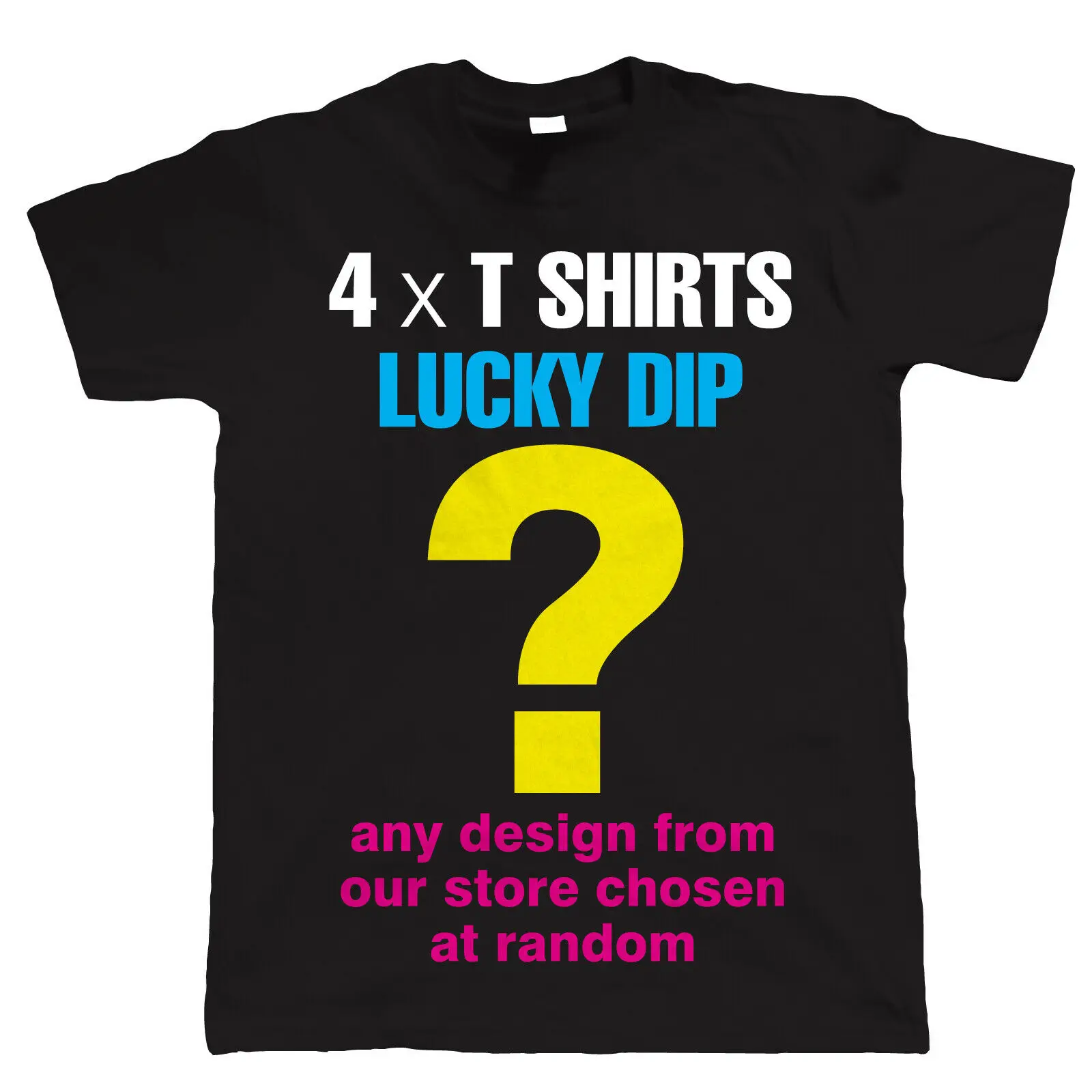 Lucky Dip мужские Забавные футболки x 4-выбраны в случайном порядке из нашего магазина