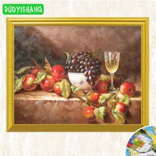 

DUOYISHANG Oil Style Fruit Still Life 5D DIY Diamond Painting Full Square Diamond Embroidery Rhinestones Mosaic Decor Picture