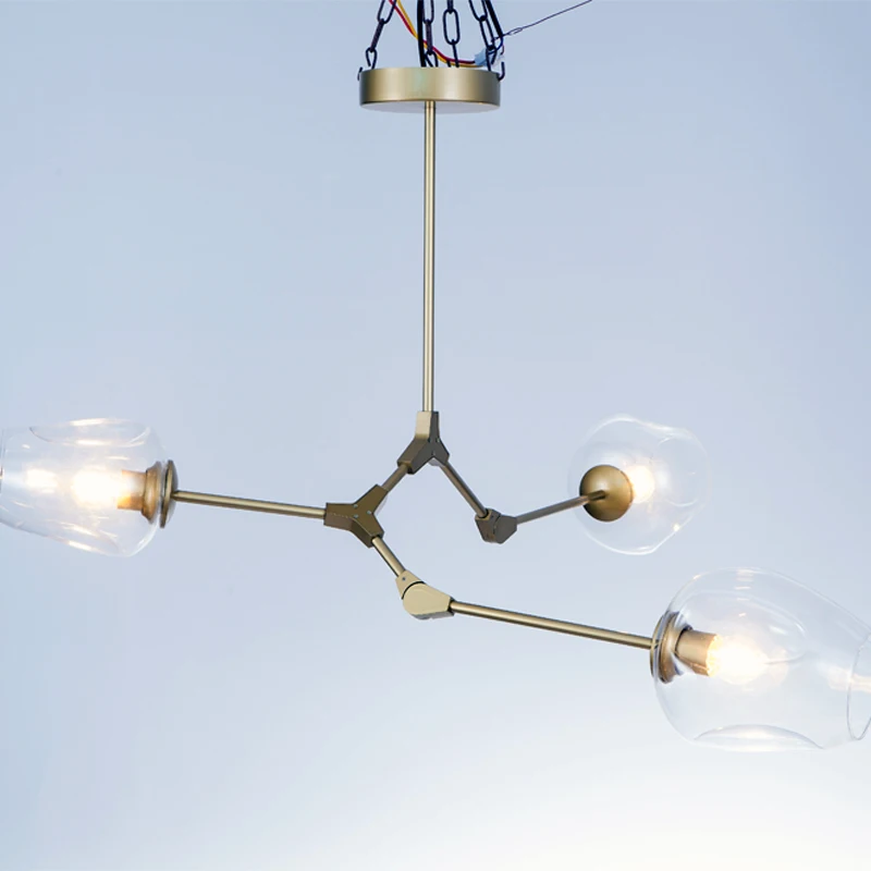 

GUXEN Modern Branching Bubble 1/3/5/7/8/9 heads Chandeliers for Coffee Bar Stair Dining Room suspension Fixtures Pendant Lamp