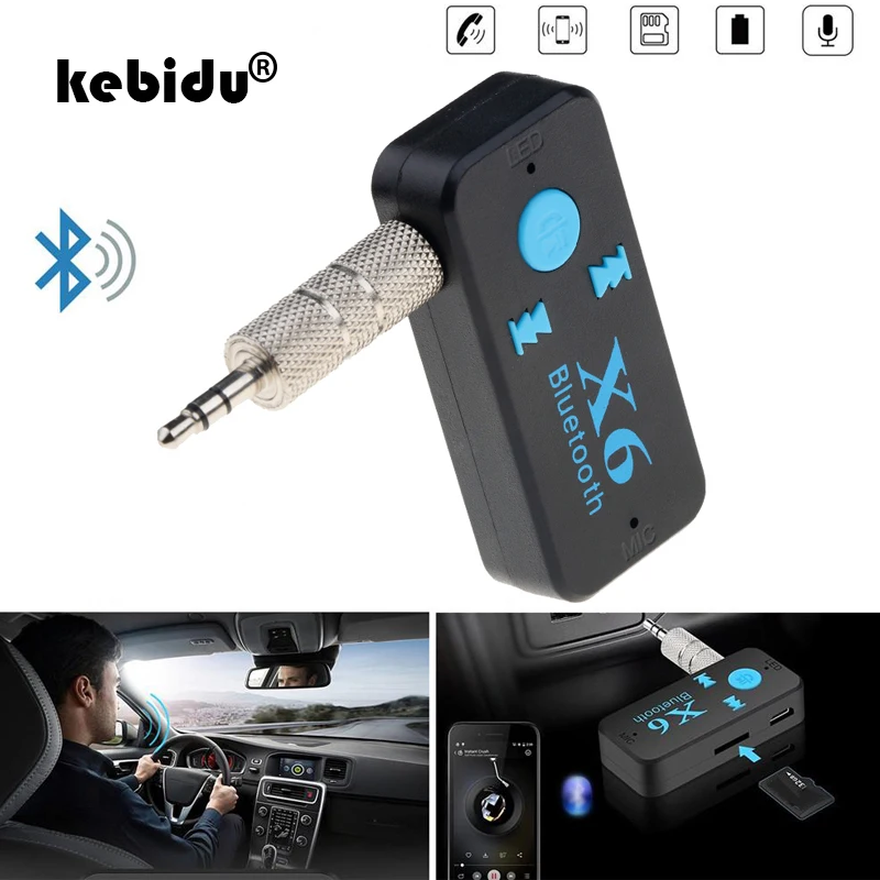 

Bluetooth 3 in 1 USB 4.1 Receiver AUX Audio Wireless Adapter Hands-free Car Kits TF Card Mp3 Music Transmitter for iPhone6/7/8/X