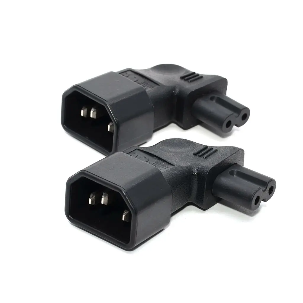 Переходник IEC 320 C14 C7 с прямым углом переходник на 3 контактного штекера 2
