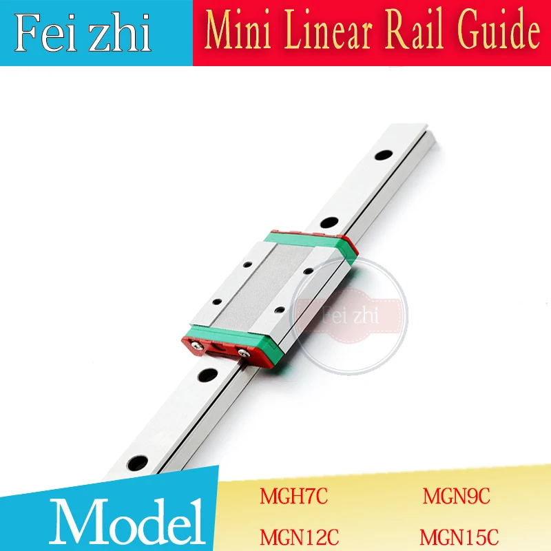

Free shipping 3pcs 12mm Linear Guide MGN12 L= 450mm linear rail way + MGN12C or MGN12H Long linear carriage for CNC 3d printer