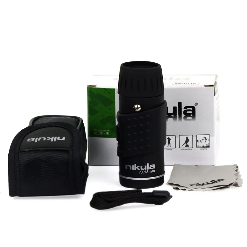 Nikula 7x18 Карманный Мини Монокуляр с полным покрытием ОПТИКА Hd качество телескоп ночное видение Спорт на открытом воздухе Кемпинг Охота Концертный