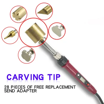 

60W/80W Electric soldering iron Carving Pyrography Tool Wood Burning Embossing Soldering Pen set temperature adjustable
