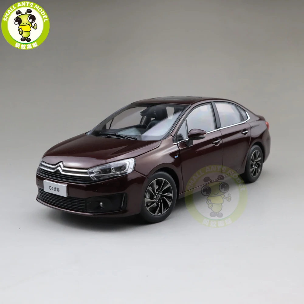 1/18 Citroen C4 C4L Diecast car model Toys Kids Boy Girl Birthday GIFTS Brown