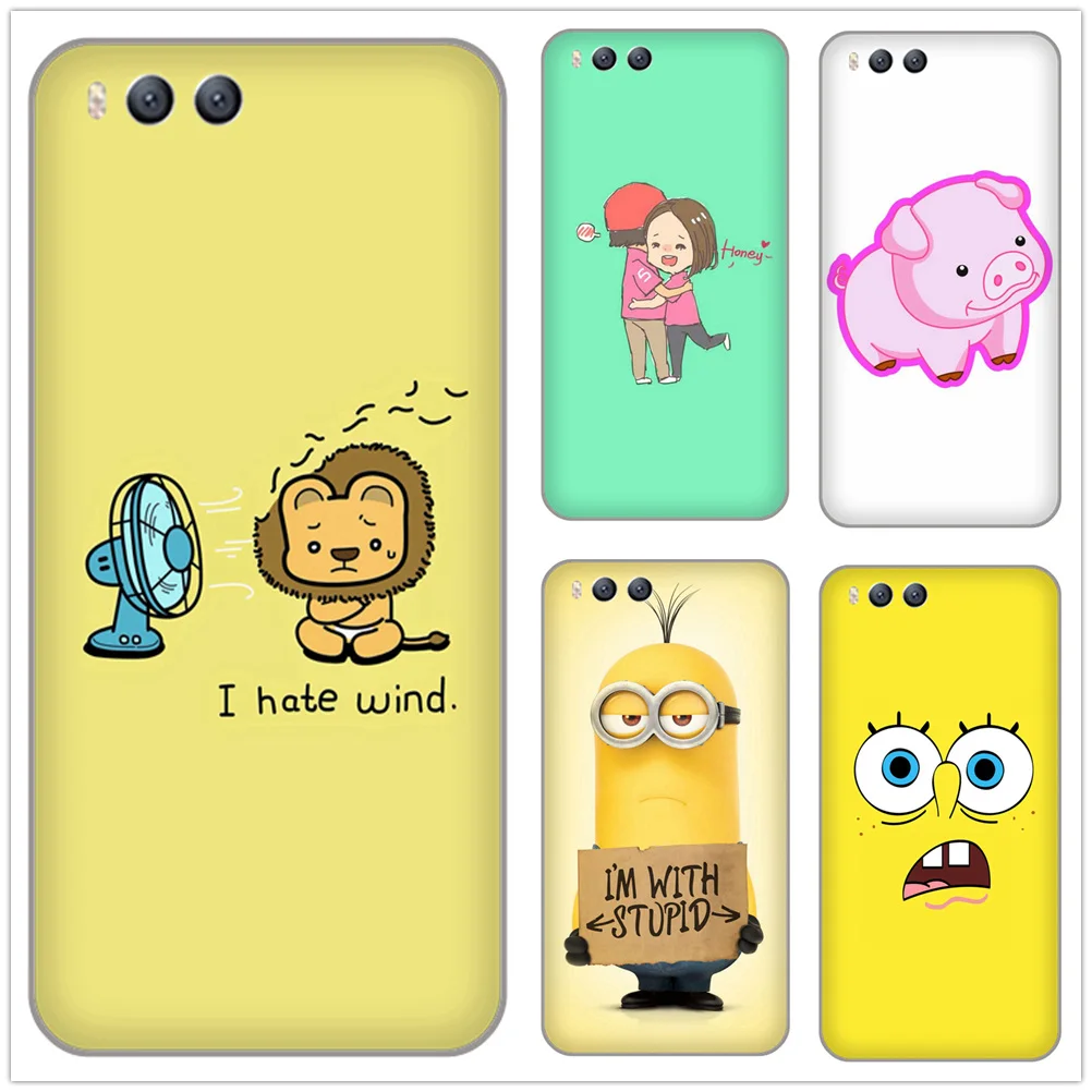 Cute cartoon animal Lion pig Minions Silicone Case Cover for xiaomi 3 note3 4 4c 5s 5 6 redmi 4a 6a note note2 5a Soft TPU Back |
