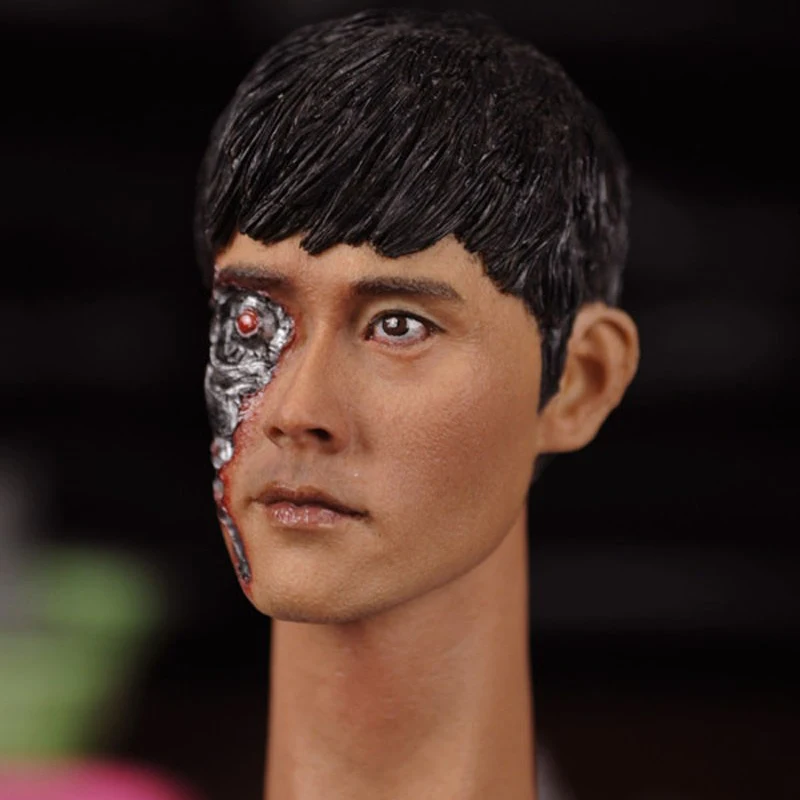 Lee Byung Hun Terminator Genisys T 1000 боевой ущерб 16 3 KUMIK 1/6 Мужская голова скульптура Модель 12